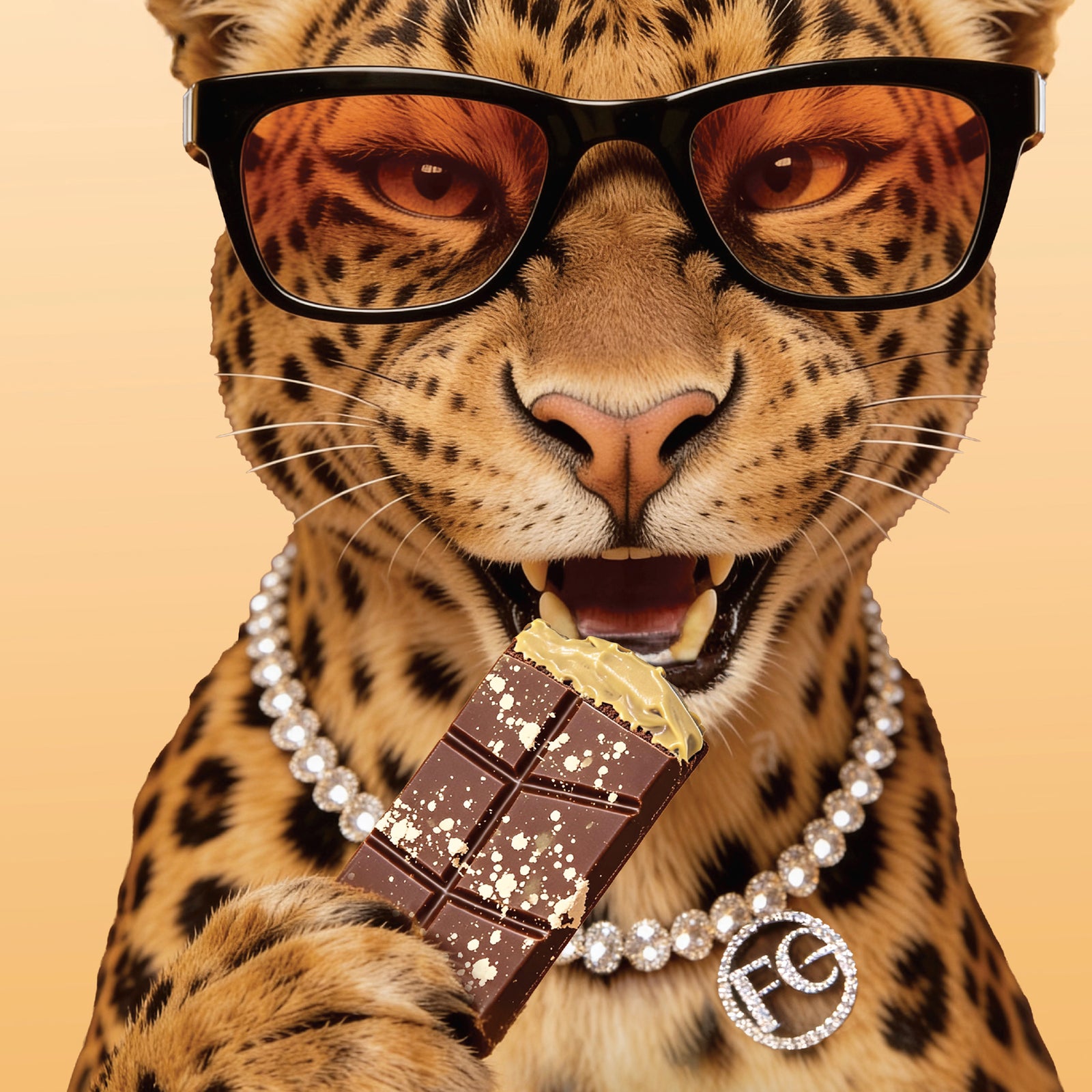 Felora Tahina Kunafa chocolate bar — campaign portrait
